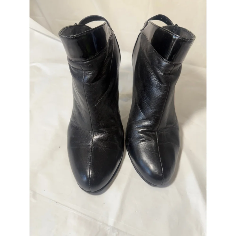 CHANEL Boots Leather Authentic size 6 - Picture 10 of 16